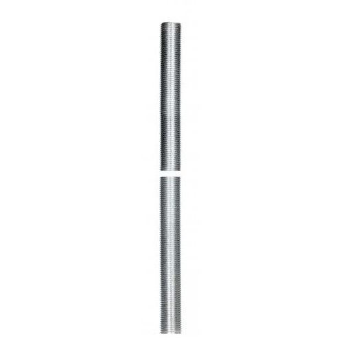 Satco 90-2107 1/8 IP Steel Nipple; Zinc Plated; 20" Length; 3/8" Wide