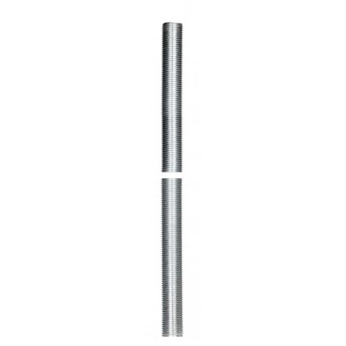 Satco 90-2109 1/8 IP Steel Nipple; Zinc Plated; 48" Length; 3/8" Wide