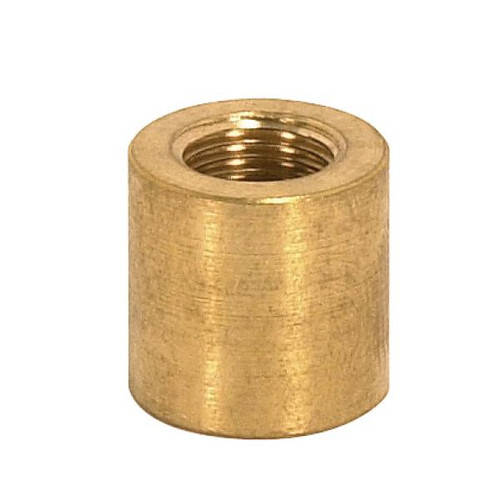 Satco 90-2155 Brass Coupling; Unfinished; 5/8" Long; 5/8" Diameter; 1/8 IP