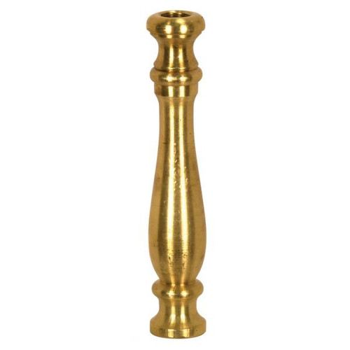 Satco 90-2170 Solid Brass Neck And Spindle; Unfinished; 3/4" x 4-1/8"; 1/8 IP Tapped