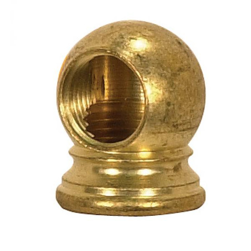 Satco 90-2172 Brass Ball Armback; Unfinished; 5/8" x 3/4"; 1/8 IP x1/8 IP