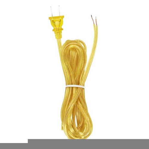 Satco 90-2183 18/2 SPT-2-105C All Cord Sets - Molded Plug - Tinned Tips 3/4" Strip with 2" Slit 36" Hank - 36" Hank - 150 Ctn.10 Ft.