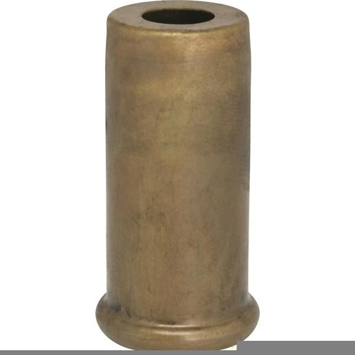 Satco 90-2220 Solid Brass Spacer; 7/16" Hole; 2" Height; 7/8" Diameter; 1" Base Diameter; Unfinished