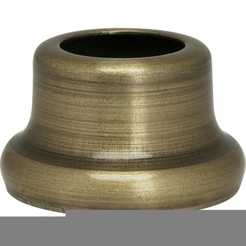 Satco 90-2271 Flanged Steel Neck; 1/2" Height; 7/8" Bottom; Antique Brass Finish