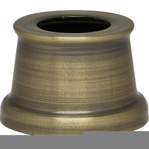 Satco 90-2275 Flanged Steel Neck; 7/16" Hole; 9/16" Height; 11/16" Top; 7/8" Bottom; Antique Brass Finish