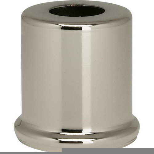 Satco 90-2278 Steel Spacer; 7/16" Hole; 1" Height; 7/8" Diameter; 1" Base Diameter; Nickel Plated Finish