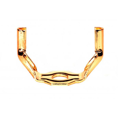 Satco 90-2291 Heavy Duty Saddle; Brass Plated; 1/8 IP