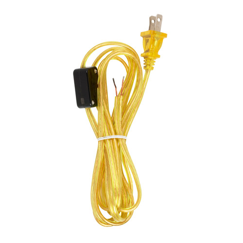 8FT18/2SPT-2CLEAR GOLD W/ PLUG