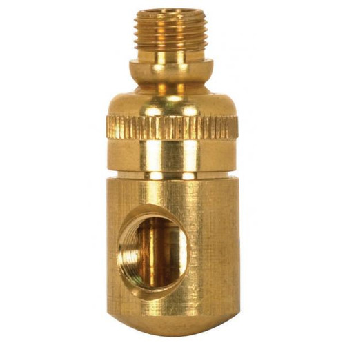 Satco 90-2334 Solid Brass Side Swivel; 1/8 M x 1/8 F; 1-3/4" Height; Unfinished