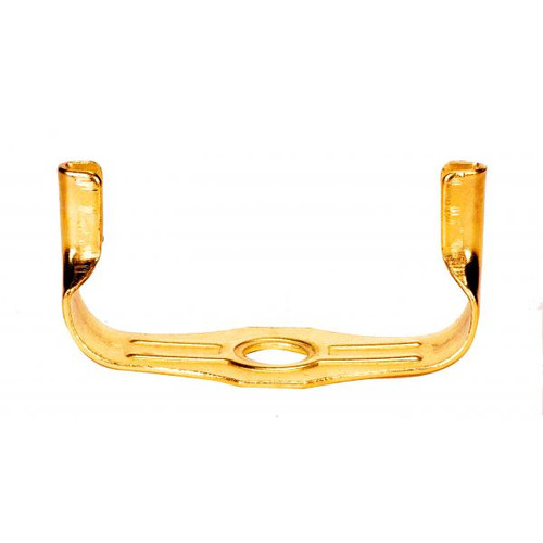 Satco 90-2340 Wide Heavy Duty Saddle For CFL; Brass Plated; 1/8 IP
