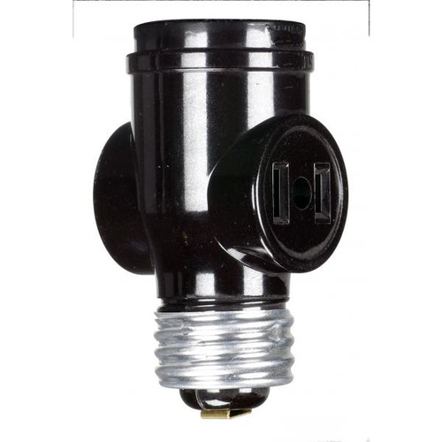 Satco 90-2449 Medium Base Keyless Current Tap; Brown Finish; 660W; 125V