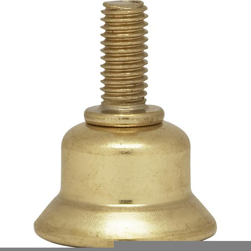 Satco 90-2458 Steel Riser; 1/4-27; Brass Plated; 1/2" Height