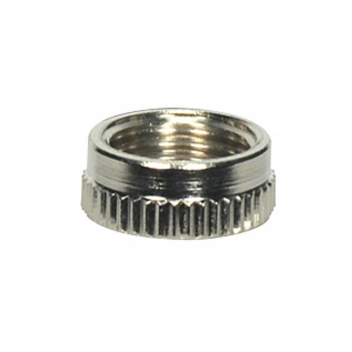 Satco 90-2584 Knurled Nut For Switches; Nickel For Rotary And Push