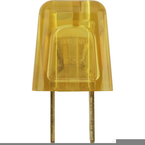 Satco 90-2617 Quick Connect Plug; Polarized; 18/2 SPT-2; 6A-125V; Gold Finish