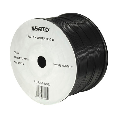 18/2 SPT-2 BLACK 2500 FT SPOOL