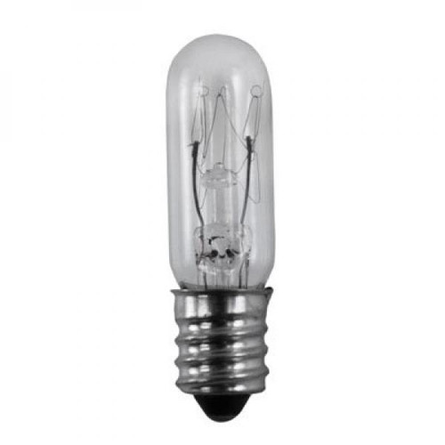 Satco S3913-TF 15 Watt T4 1/2 Incandescent; Clear; 1000 Average rated hours; 90 Lumens; Candelabra base; 130 Volt; Shatter Proof
