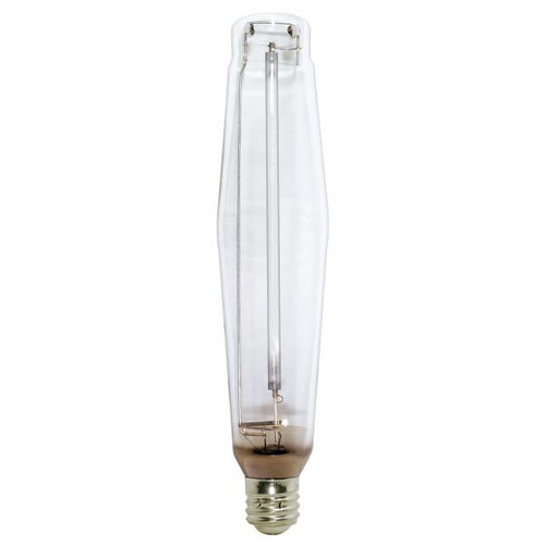 Satco S5124-TF 1000 Watt; High Pressure Sodium HID; Mogul base; E25; Clear; 22 CRI; 2100K; Shatter Proof