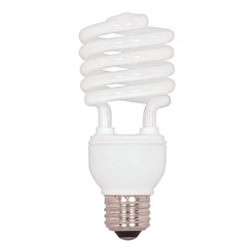 Satco S7235-TF 20 Watt; Mini Spiral Compact Fluorescent; 4100K; 82 CRI; Medium base; 120 Volt; Shatter Proof