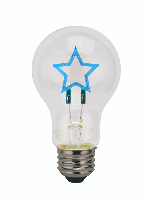 FSA19STARBBD - A19 5P STAR BLUE BASE DOWN Light Bulbs - TCP Lighting