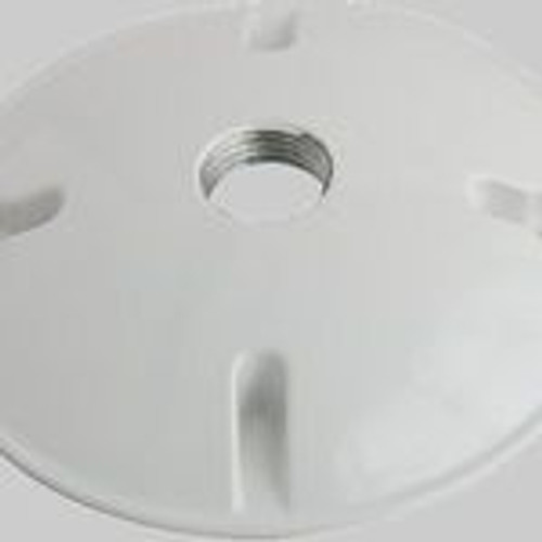 Cree Lighting E-ACC-MP4-WH 4-1/2_ Round Weatherproof Aluminum J-Box Cover w/White Finish for Flood Lights