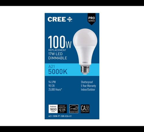 Cree Lighting A21 Pro Series Light Bulbs