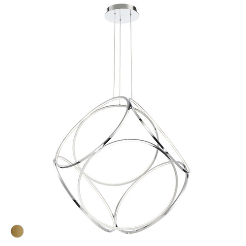 Eurofase Lighting 37104-016 Chrome Glenview 34" Pendant