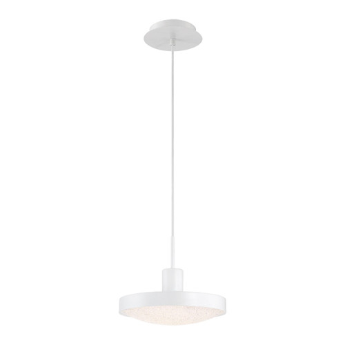 Eurofase Lighting 35963-011 White Sandstone 10" Round Pendant