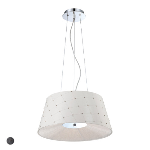 Eurofase Lighting 25624-021 Chrome Sasso 18" Round Pendant