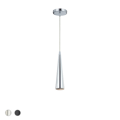 Eurofase Lighting 20444-013 Chrome Sliver 3" Round Pendant