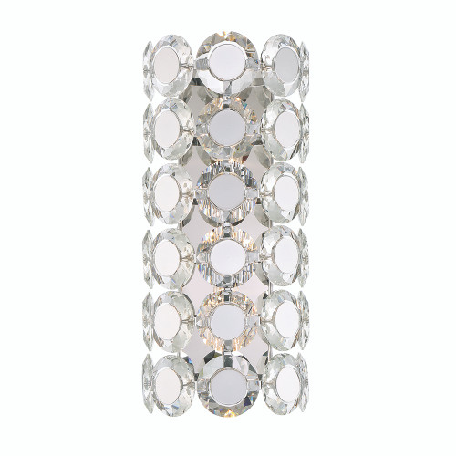 Eurofase Lighting 44283-018 Chrome Perrene Wall Sconce