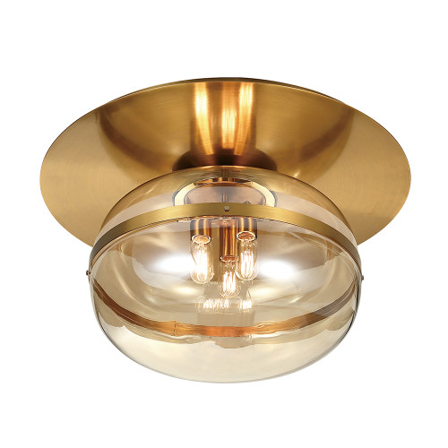 Eurofase Lighting 37088-019 Ancient Brass Nottingham Large 3-Light Flushmount