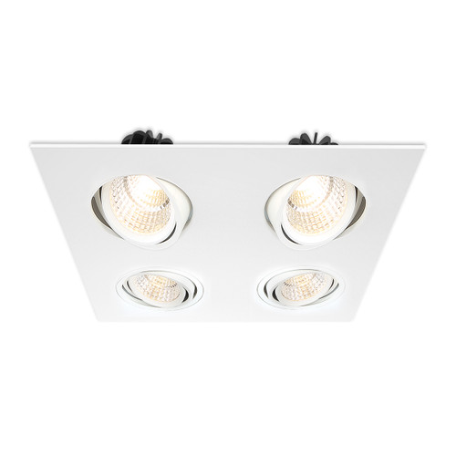 Eurofase Lighting 30237-02 White 30237 4-Light LED Downlight Square