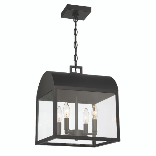 Eurofase Lighting 41967-010 Satin Black Soyar 4 - Light Outdoor Pendant