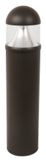 Sylvania BOLLARD1A018UNV840R8FBZE 1/CS 1/SKU Bollard1A, 18 watts, 120-277V, 4000K, Round 8" with flat top, bronze painted finish with emergency backup 65267