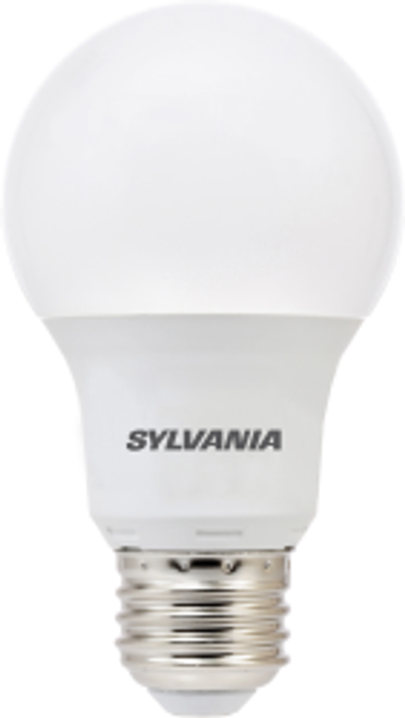 Sylvania LED6A19F83510YVRP4 24/CS 4/SKU LEDA19, 6W 80CRI, 450 Lumen, 3500K, 11000 life 79703