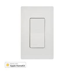 Sylvania LEDWSWITCHHOMEKITBLES+ 4/CS 1/SKU BLE On/Off switch, in-wall mounting, 120V, work with Apple HomeKit, single pole<(>&<)> 3-way, 600W max, work with LED, CFLi, halegan lamps 78069