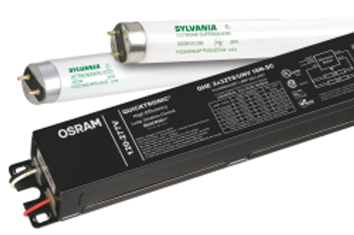 Sylvania QHE1x32T8UNVISNSCB 10/CS 1/SKU 1-lamp 32wT8 High Efficiency Instant Start electronic ballast, universal voltage, normal ballast factor, banded 10-pk. 49968