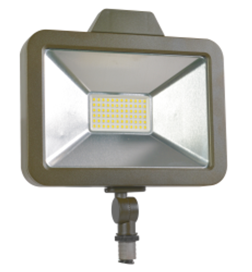 Sylvania WRT SLMFLD1A020UNV840WFBZ 1/CS 1/SKU Slim Floodlight 1A, 20 watts, 120-277V, 80+CRI, 4000K, wide flood distribution, bronze painted finish 74907