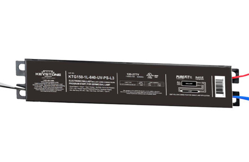 Keystone KTG150-1L-840-UV-PS-L3 Ballast For UV-C Lamps.. Design To Run 1 Lamp Not To Exceed 150W Max Load. ~840Ma Output. Linear Case Style | Keystone Technologies | Keystone Technologies at lightingandsupplies.com