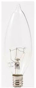 15B10C/DL/BL/6PK - Incandescent Double Life Clear B10 15 Watt 120 Volt Candelabra Base - Sylvania
