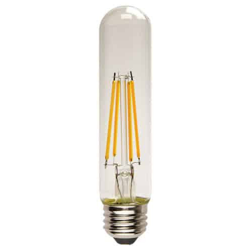 TCP Lighting FT1007D2527C LED Classic Filament T10 Lamp Clear Ð 7_, 3W, 27K