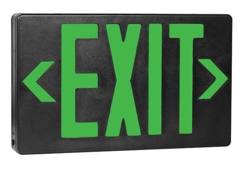 22744BK TCP Lighting 22744BK Exit Sign Black/Green AC Only