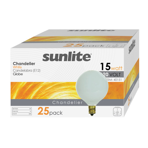 Sunlite 40151-SU 15G16.5/WH/12PK