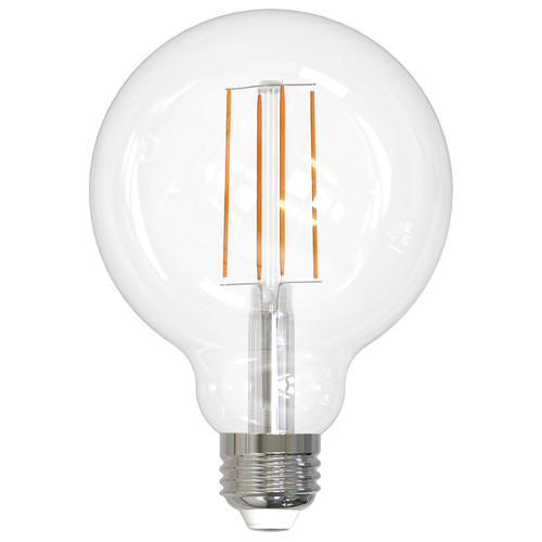 Sunlite 81099-SU G30/LED/FS/8.5W/927 LED Long Filament Style Clear Dimmable E26 Base 90CRI 2700K