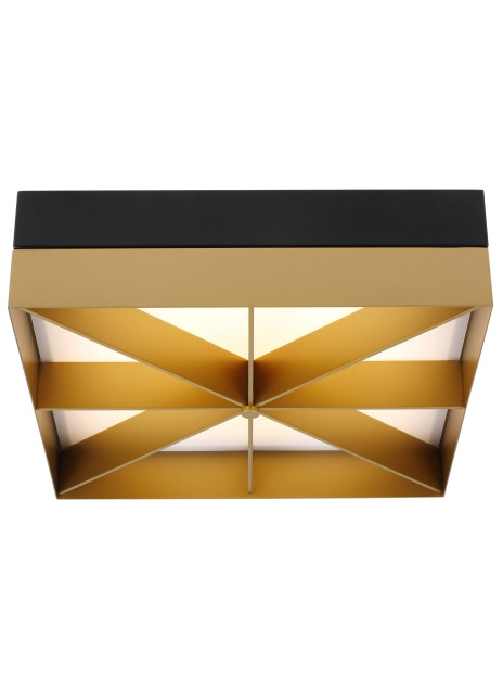 Tech Lighting 700FMLMOBG-LED930 Loom 14 Flush Square