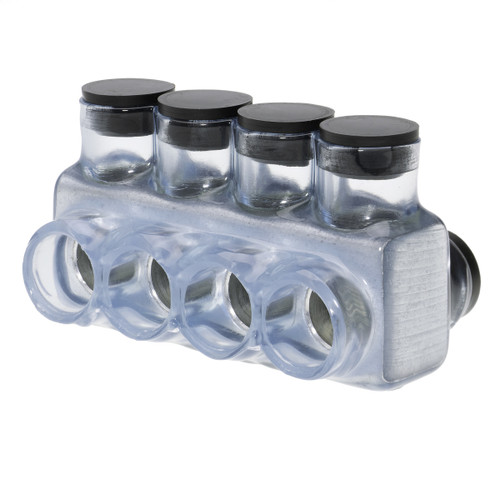 NSI Industries IPLD350-4C 4-Port Clear Multi-Tap Pre-Insulated Connector, 350 MCM Ð 6 AWG
