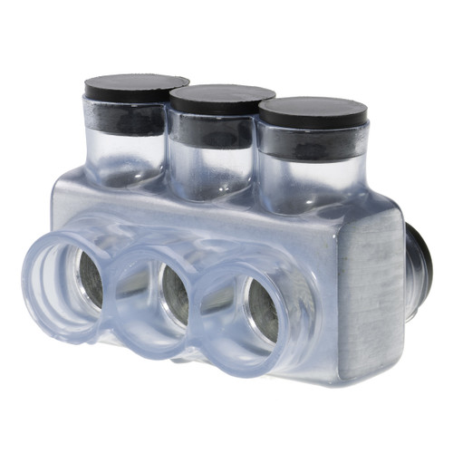 NSI Industries IPLD500-3CB 3-Port Clear Pre-Insulated Connector, 500 MCM Ð 4 AWG, Bag