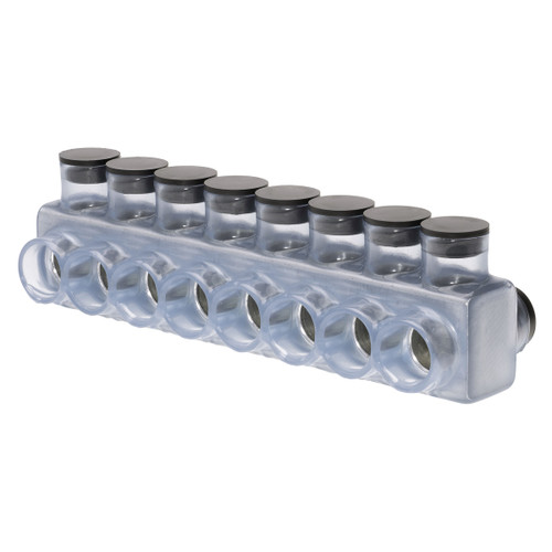 NSI Industries IPLD750-8C 8-Port Clear Multi-Tap Pre-Insulated Connector, 750 Ð 250 MCM