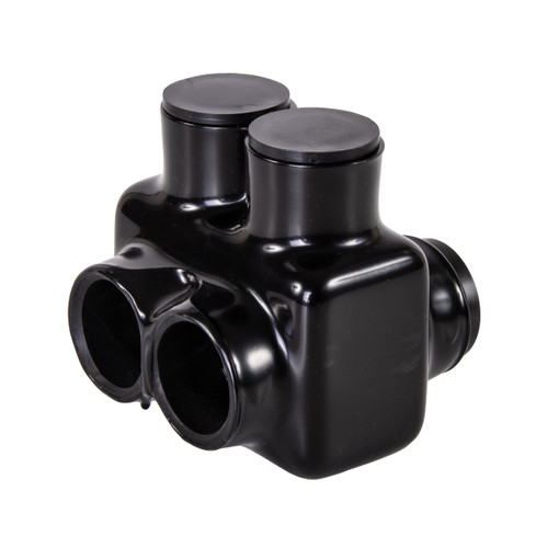 NSI Industries IT-600B 2-Port Black Multi-Tap Pre-Insulated Connector, 600 MCM Ð 6 AWG, Bag
