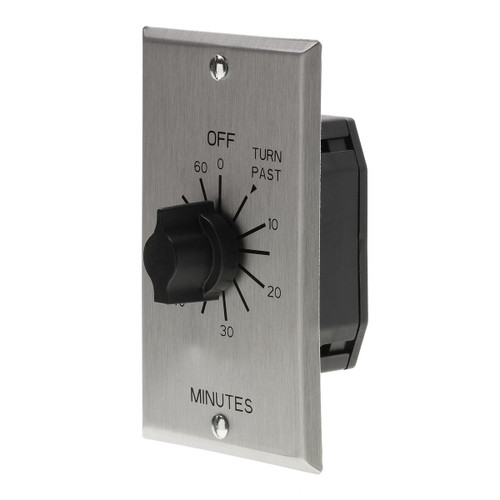 NSI Industries C560M 60 Minute In-Wall Twist Timer, Commercial Metal Faceplate